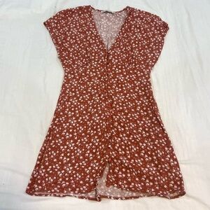 Abercrombie & Fitch Orange and White Floral Dress